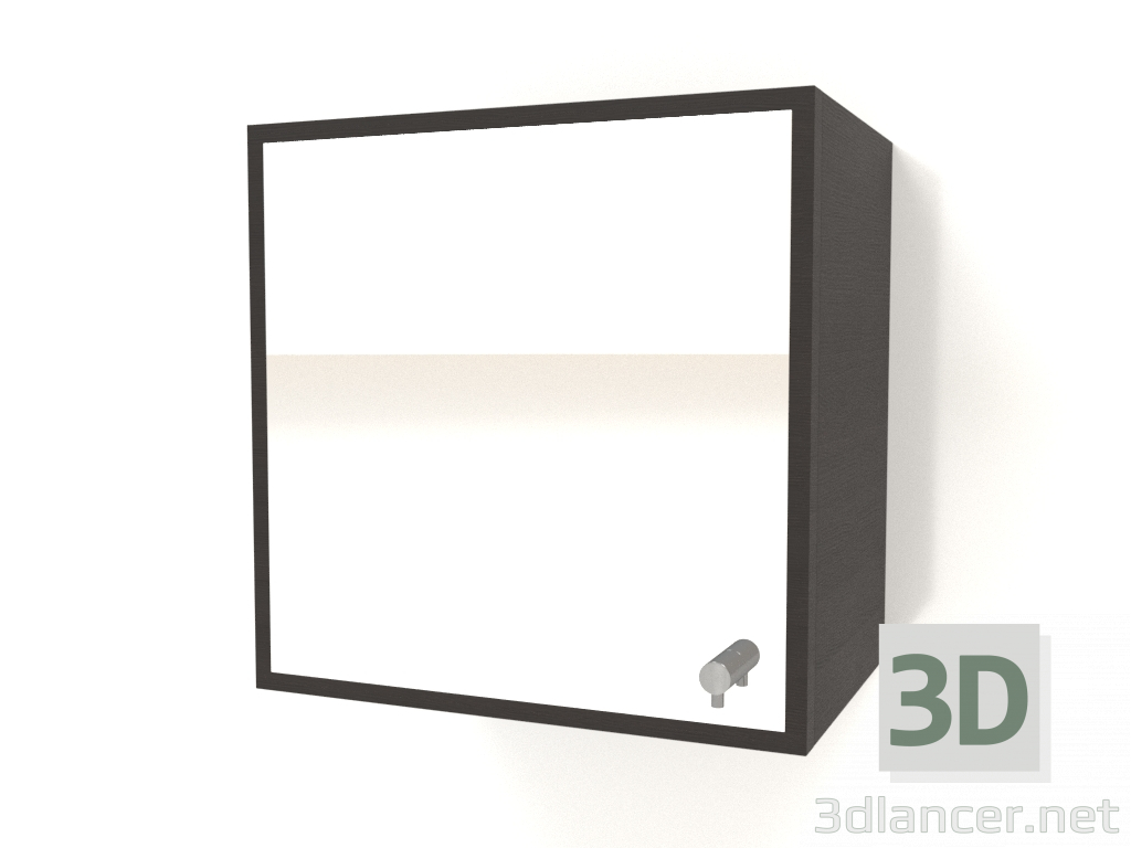 3d model Espejo con cajón ZL 09 (300x200x300, madera marrón oscuro) - vista previa