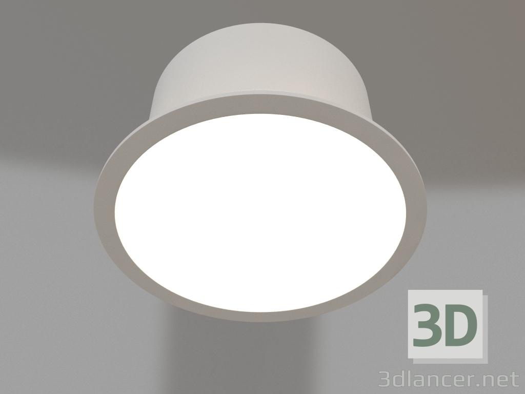 modello 3D Lampada MS-BREEZE-BUILT-R104-12W Day4000 (WH, 90 gradi, 230V) - anteprima