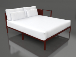 Sofa module XL, section 2 left (Wine red)