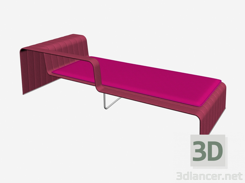 3D modeli Chaise çerçeve B18MS - önizleme