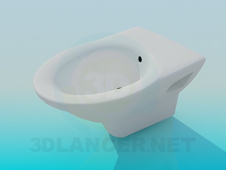 3 डी मॉडल शौचालय - पूर्वावलोकन