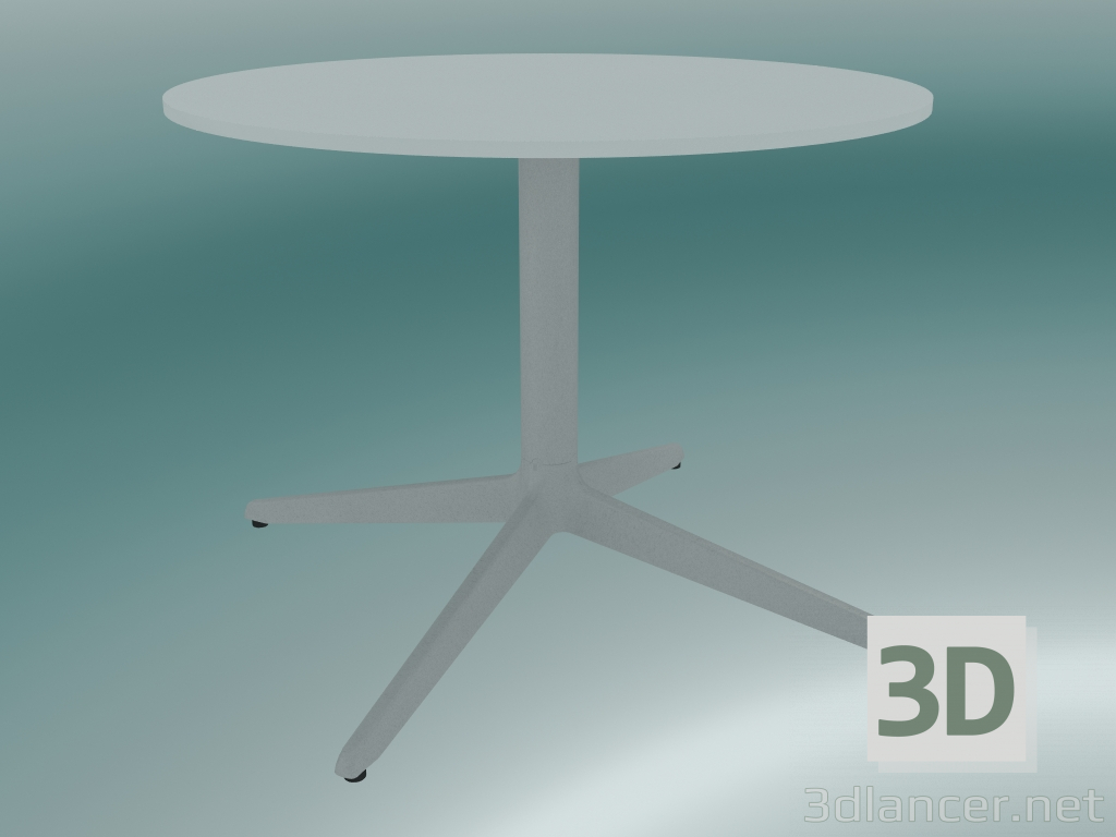 modèle 3D Table MISTER X (9505-51 (Ø60cm), H 50cm, blanche, blanche) - preview