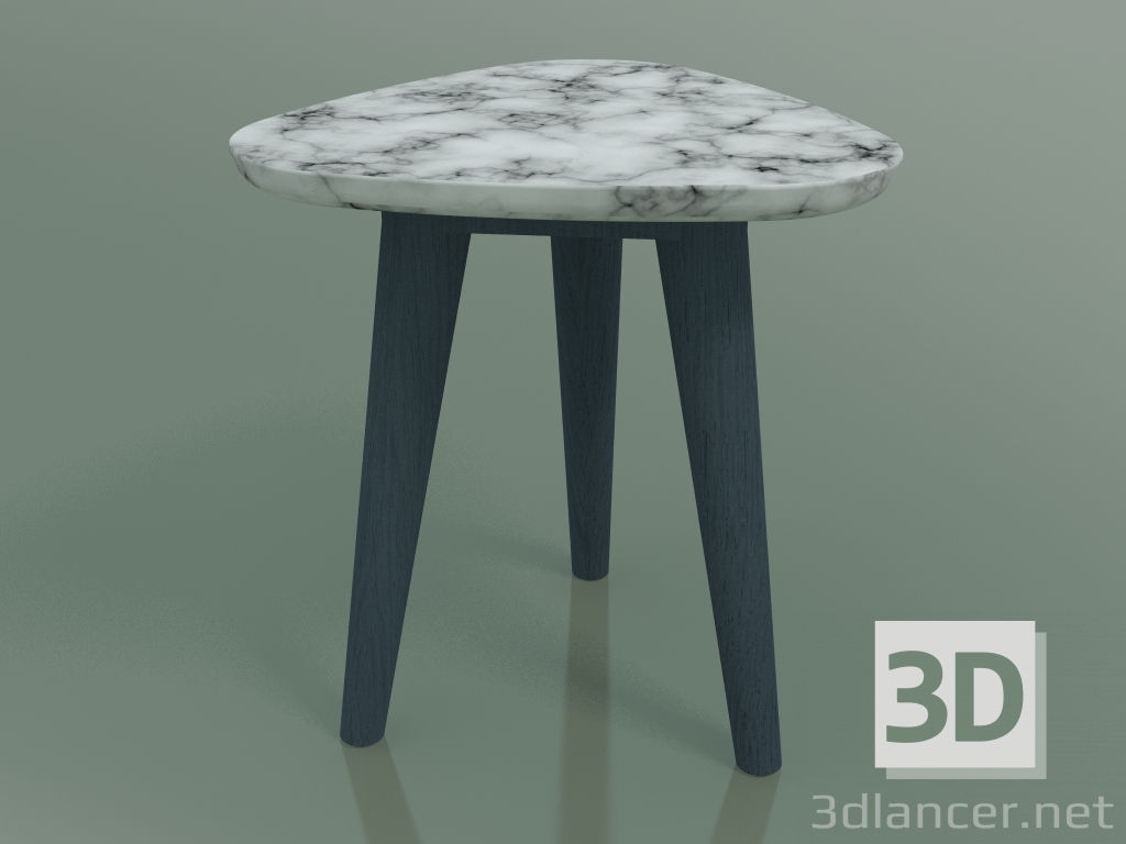 3 डी मॉडल साइड टेबल (241, मार्बल, ब्लू) - पूर्वावलोकन