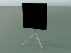 Table carrée 5740 (H 72,5 - 59x59 cm, pliée, Noir, LU1)