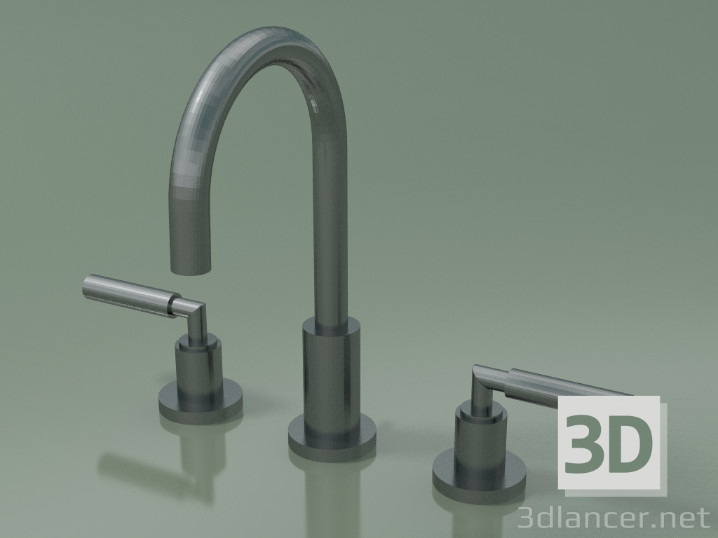 3d model Mixer with two handles and three mounting holes (20 710 882-990010) - preview