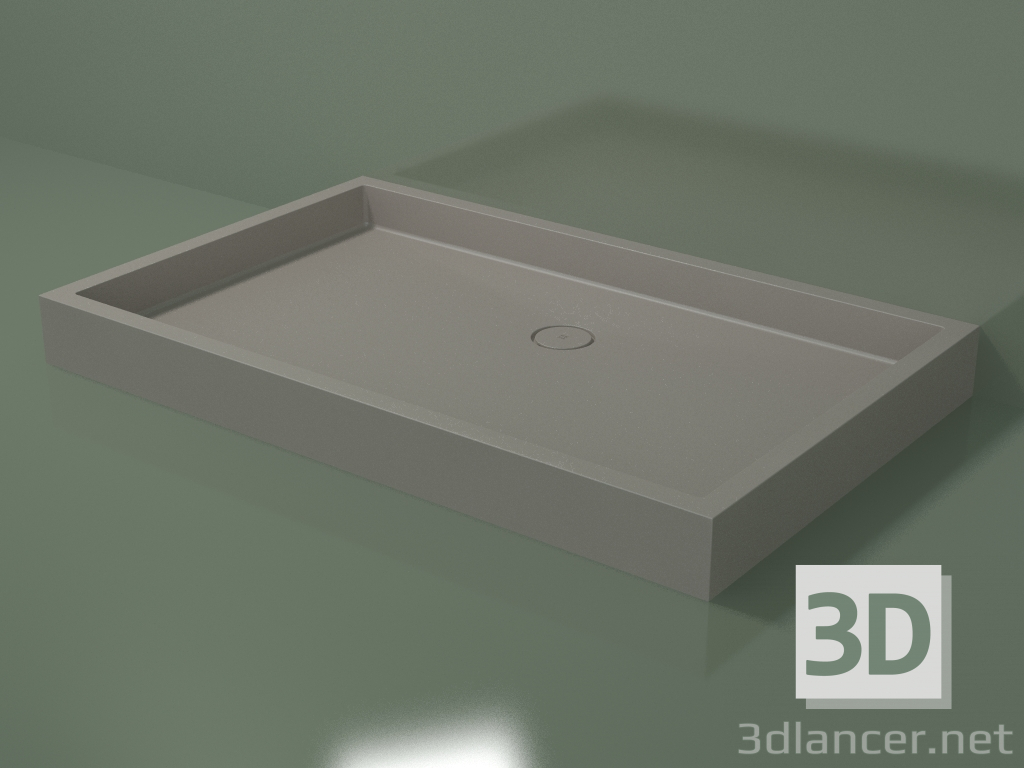 modèle 3D Receveur de douche Alto (30UA0143, Clay C37, 160x100 cm) - preview