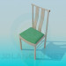 3d model Chair with comfortable headboard - preview