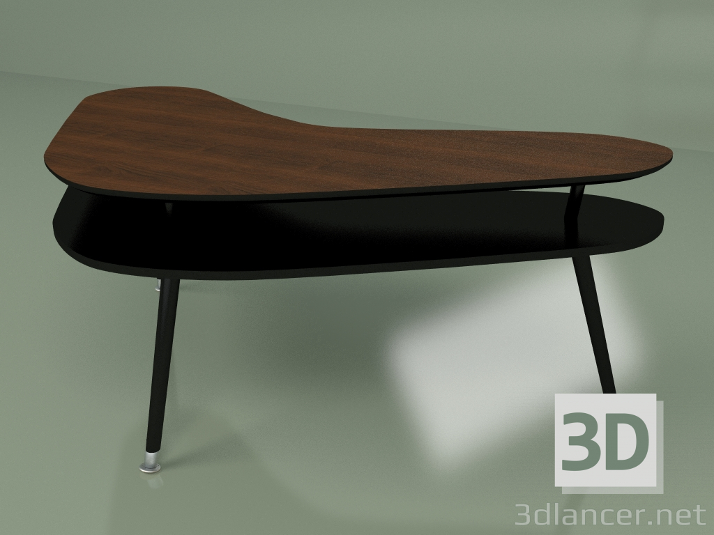 modello 3D Tavolino Boomerang - anteprima