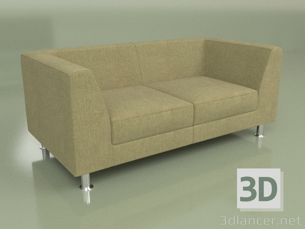 modèle 3D Canapé Evolution 2 places (Textile) - preview