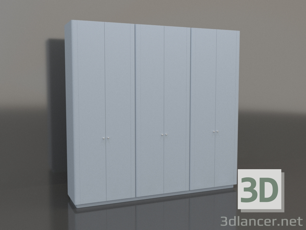 3D Modell Schrank MW 04 Lack (3000x600x2850, Himmelblau) - Vorschau