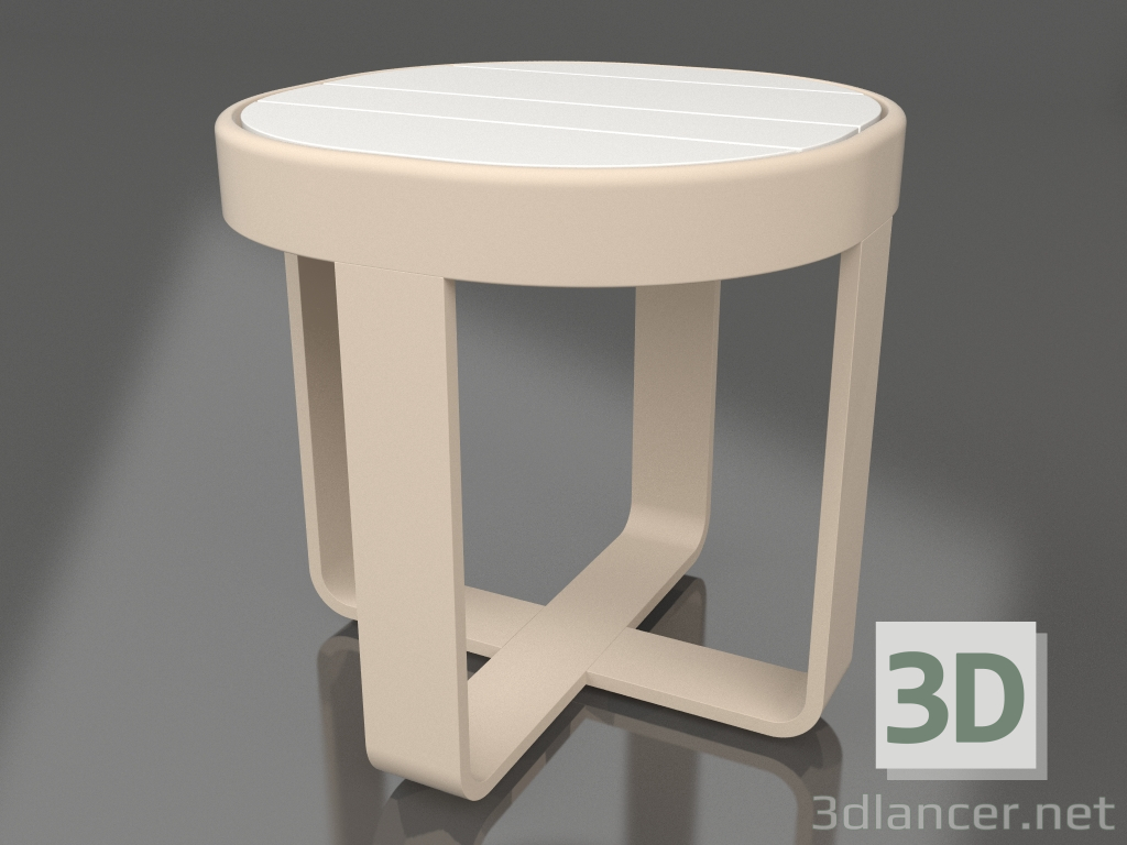 modello 3D Tavolino rotondo Ø42 (DEKTON Zenith, Sabbia) - anteprima