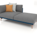 Modelo 3d Módulo de sofá, seção 2 direita (cinza azul) - preview