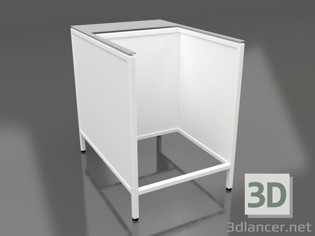 modello 3D Isola V1 (con pianerottolo) su 120 frame 1 (bianco) - anteprima