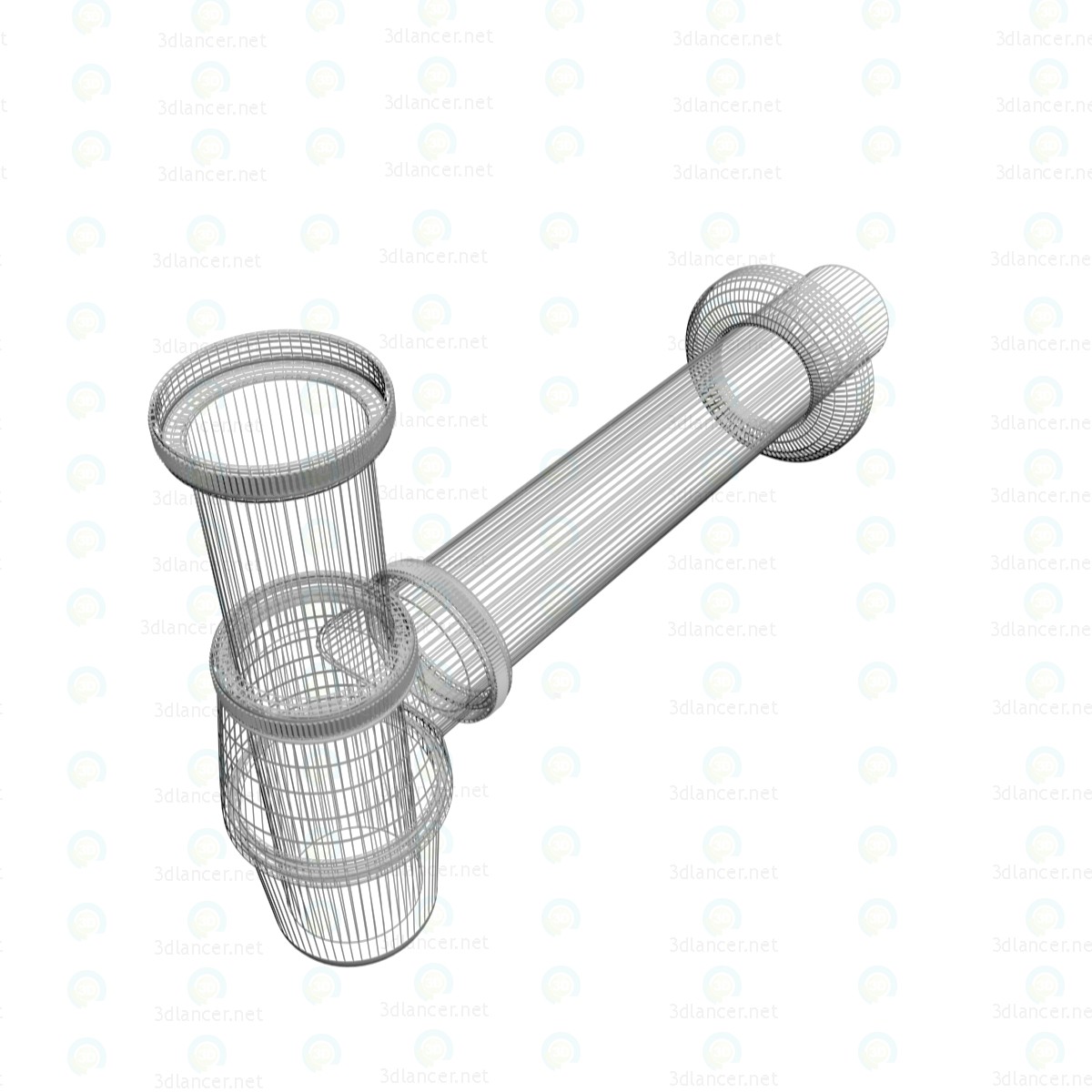 3d Сифон Rav Slezak MD0545Z модель купить - ракурс 3d Сифон Rav Slezak MD0545Z модель купить - ракурс