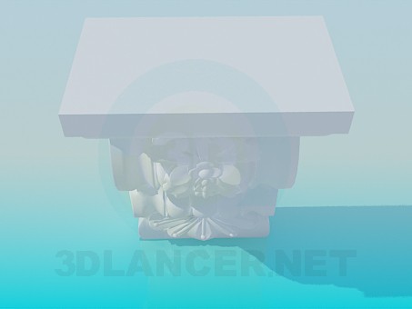 3d model Element of the cornice - preview 3d model Element of the cornice - preview