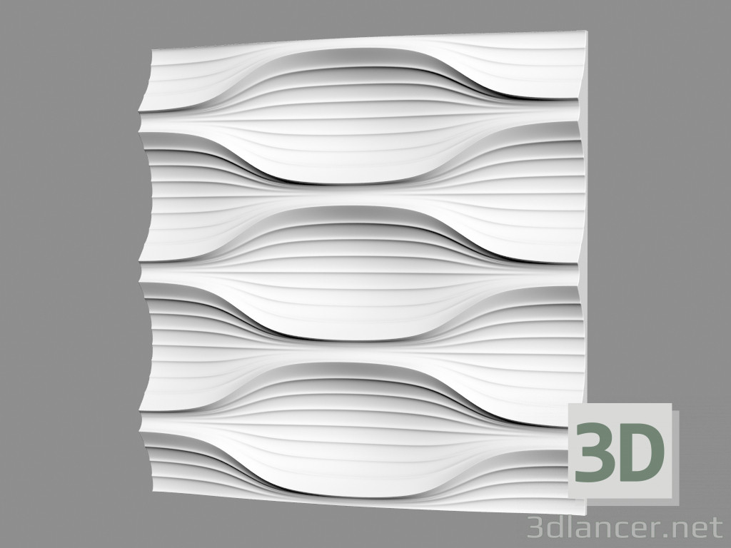Modelo 3d Lâmina 3D панель (M-0010) - preview