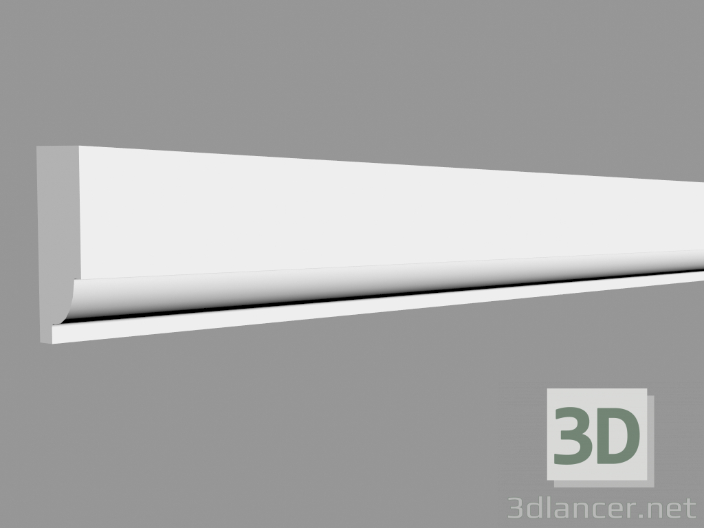 3D Modell Formteil P9050 (200 x 2,5 x 1,3 cm) - Vorschau