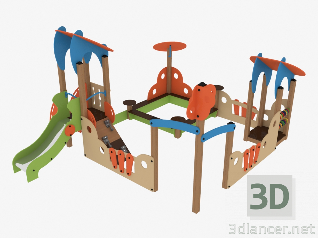 3D modeli Çocuk oyun kompleksi (V5308) - önizleme