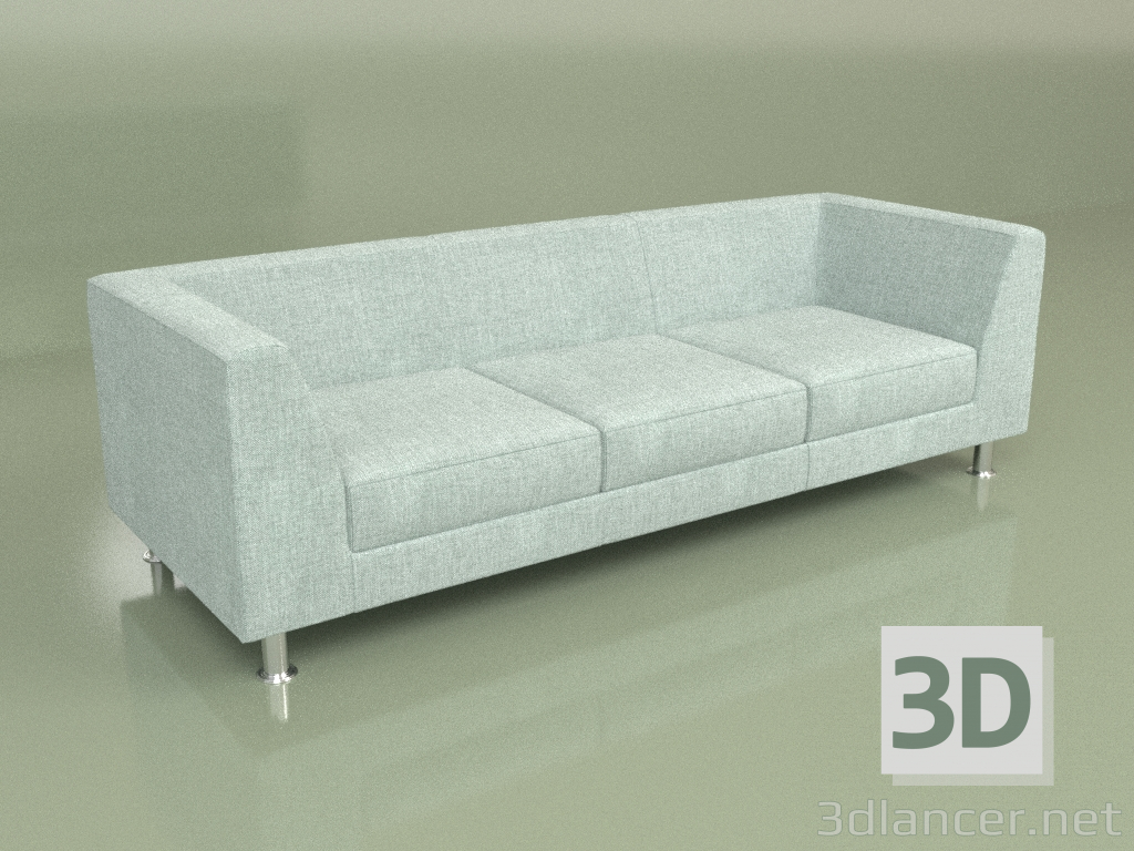 modèle 3D Canapé Evolution 3 places (Textile) - preview