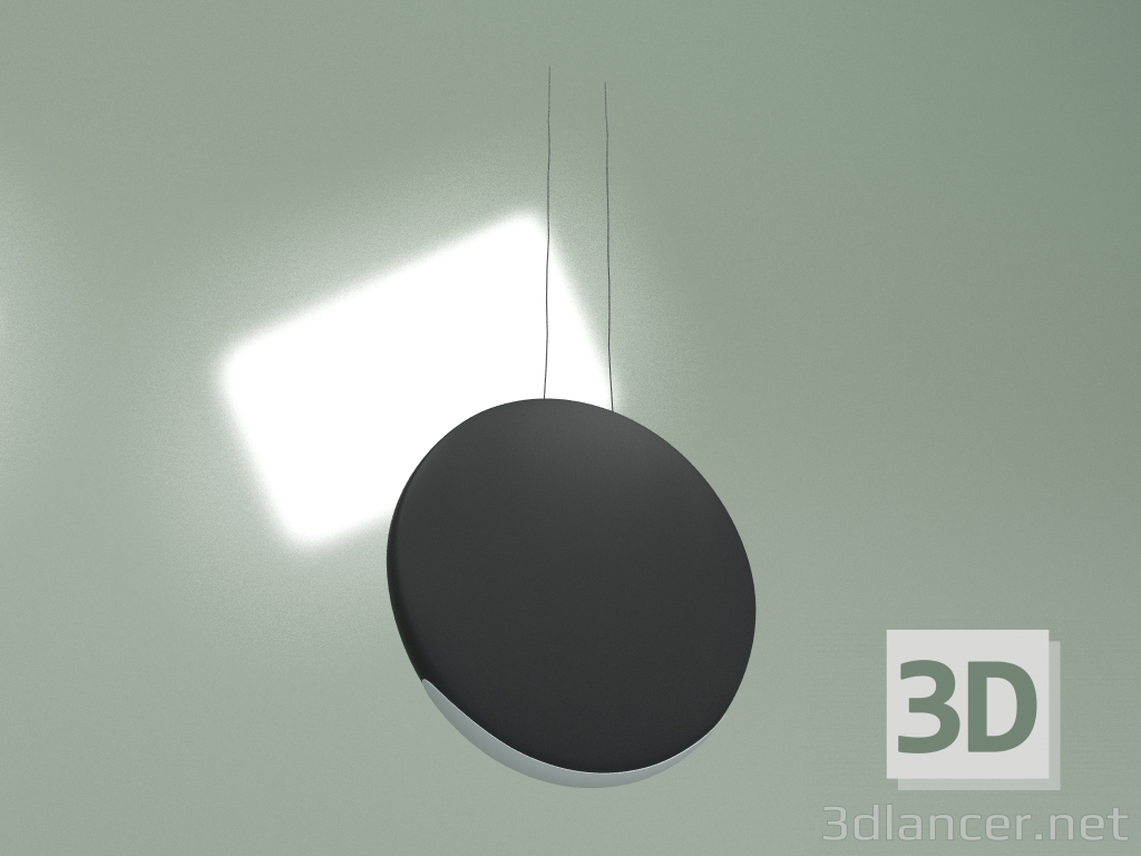 3D modeli Sarkıt lamba Space Satellite II (siyah) - önizleme