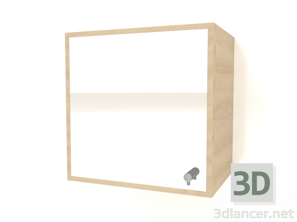 3d model Mirror with drawer ZL 09 (300x200x300, wood white) - preview
