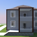 modello 3D two-storey house - anteprima