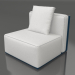 Modelo 3d Módulo de sofá, seção 3 (azul cinza) - preview