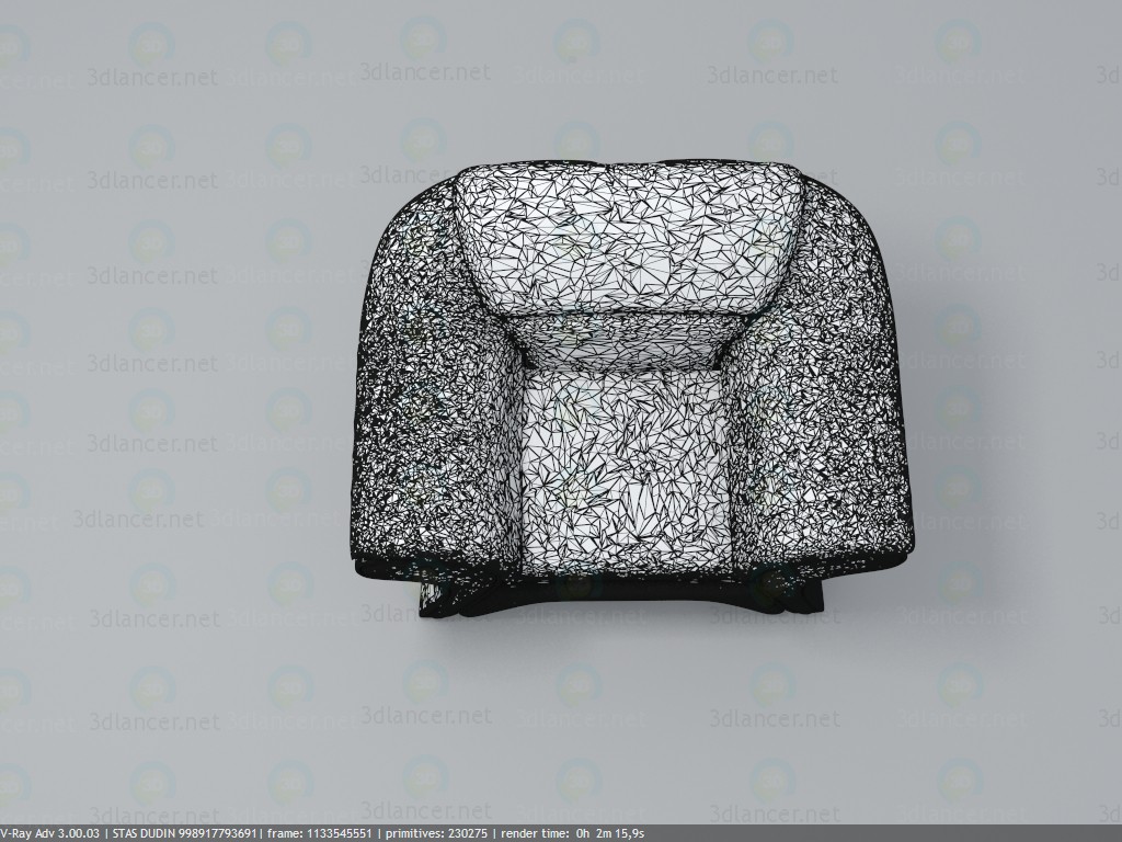 3d кресло от BRW модель купить - ракурс 3d кресло от BRW модель купить - ракурс