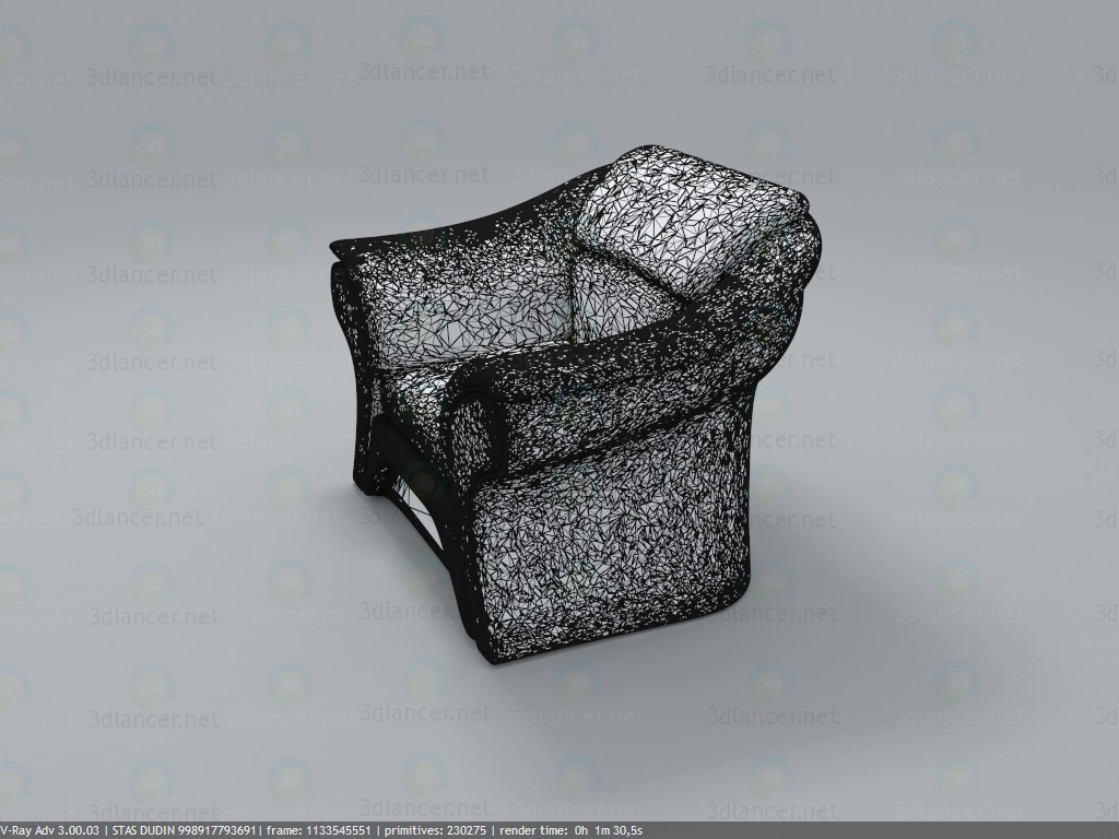 3d кресло от BRW модель купить - ракурс 3d кресло от BRW модель купить - ракурс
