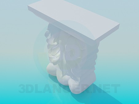 3d model Element of the cornice - preview 3d model Element of the cornice - preview