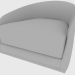 modèle 3D Chaise PEARL FAUTEUIL (92x97xH66) - preview