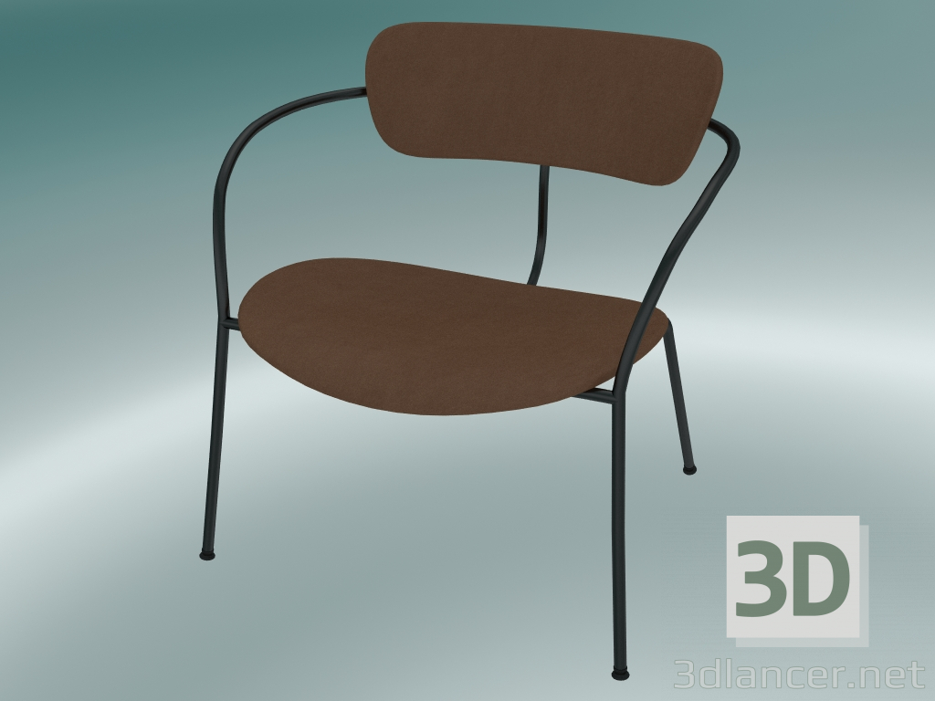 modello 3D Chair Pavilion (AV11, H 70cm, 65x69cm, Velvet 4 Clay) - anteprima