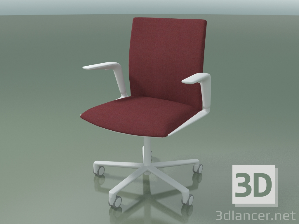 modèle 3D Chaise 4817 (5 roulettes, avec revêtement en tissu, V12) - preview