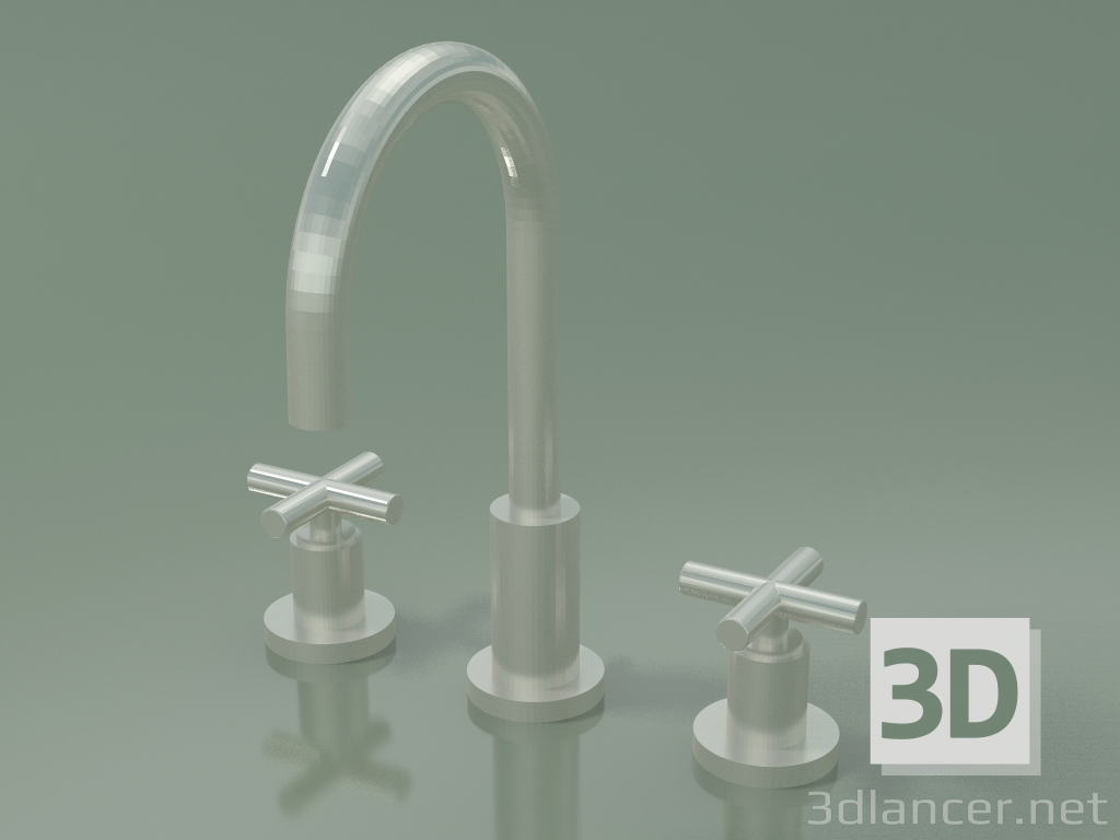 modèle 3D Mélangeur avec deux poignées et trois trous de montage (20710892-060010) - preview