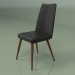 3D modeli Sandalye Lounge Yüksek (siyah deri) - önizleme