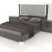 3d модель Комплект для спальні Sarah (сірий) – превью