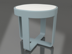 Кофейный круглый столик Ø42 (DEKTON Zenith, Blue grey)