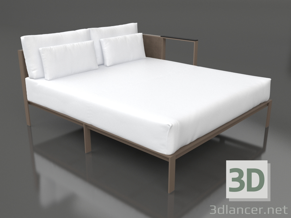 3d model Sofa module XL, section 2 left (Bronze) - preview