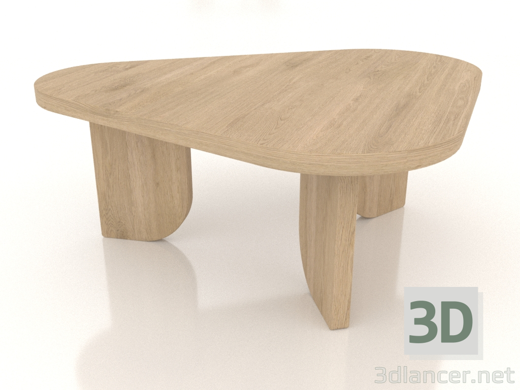 3d модель Столик журнальный COBBLE (L, осветленный дуб) – превью