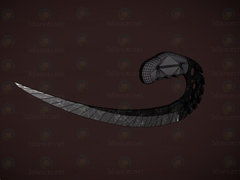 modelo 3D Cuchillo de fantasía - escuchar modelo 3D Cuchillo de fantasía - escuchar