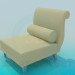 3d model Couch with a pillow - preview