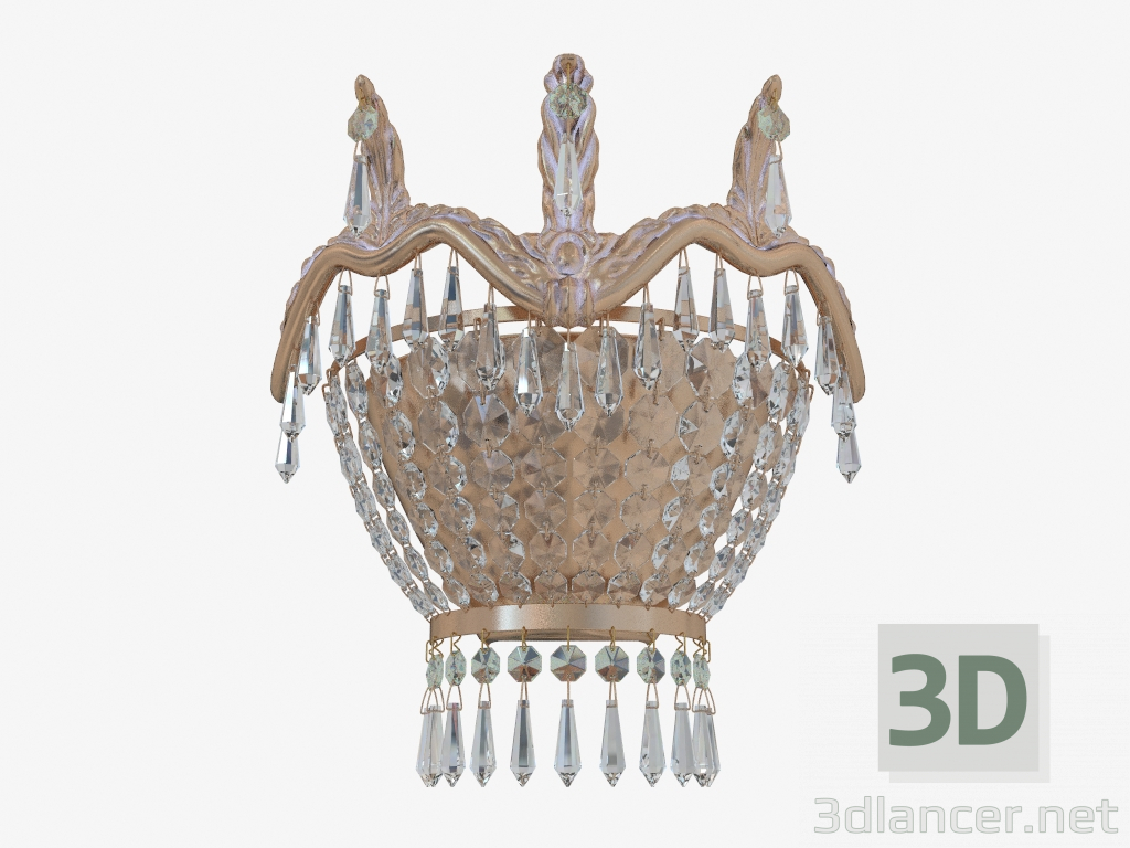 modello 3D Sconce VERSAILLES (DIA585-WB01-WG) - anteprima