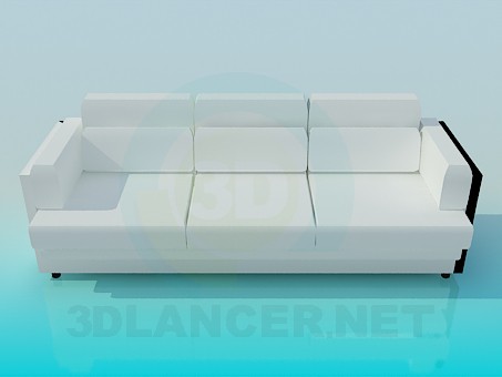 3D Modell Schneeweiße sofa - Vorschau