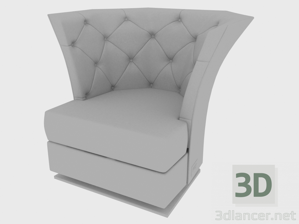 3D modeli Sandalye SAKI ARMCHAIR (96x86xH80) - önizleme