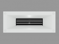 Recessed wall light LINK HORIZONTAL WITH GRID (S4681)