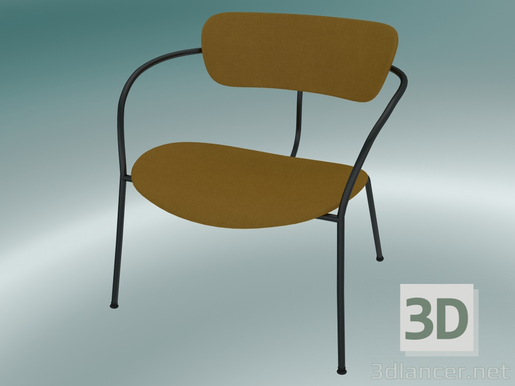 3D modeli Sandalye Döşeme (AV11, H 70cm, 65x69cm, Kadife 5 Kehribar) - önizleme
