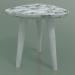 modèle 3D Table d'appoint (241, marbre, blanc) - preview