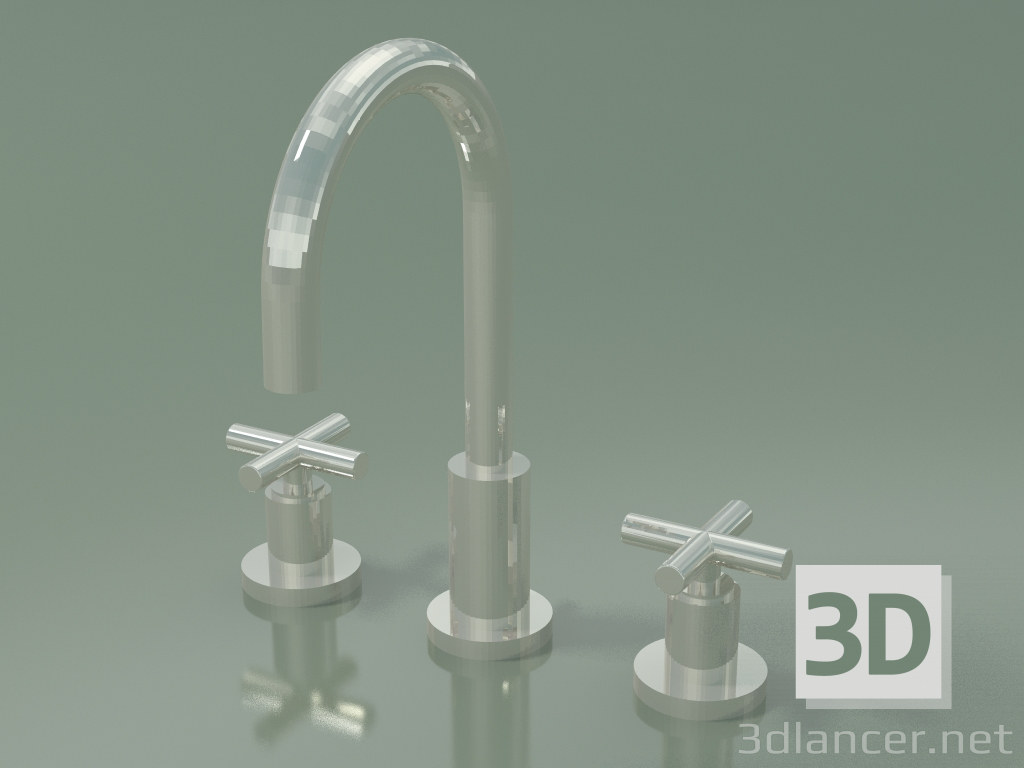 3d model Mixer with two handles and three mounting holes (20 710 892-080010) - preview