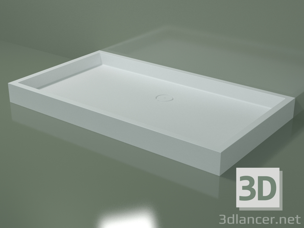 modello 3D Piatto doccia Alto (30UA0144, Glacier White C01, 180x100 cm) - anteprima
