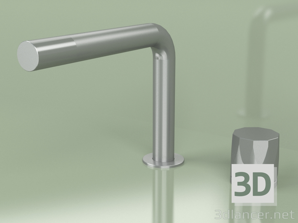 3d model Two-hole mixer with 143 mm swivel spout (15 07 T, AS) - preview